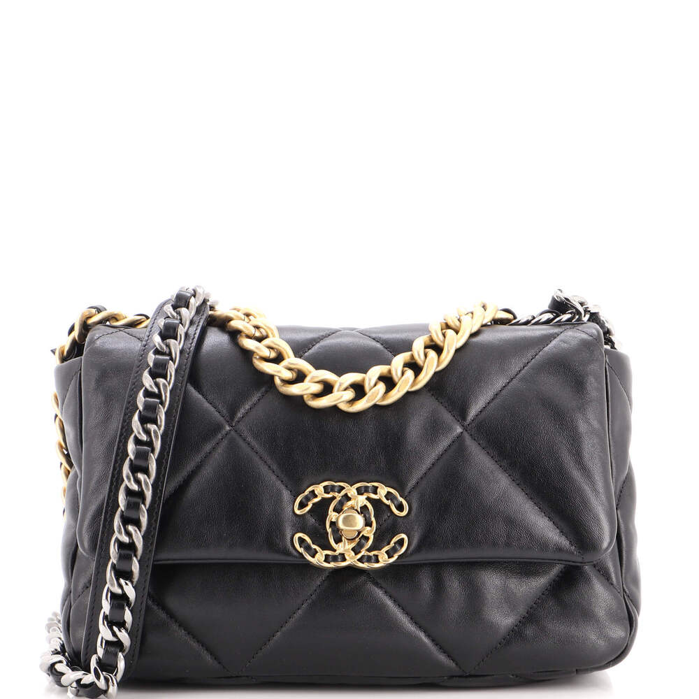 Chanel Medium 19 Flap Bag Quilted Leather